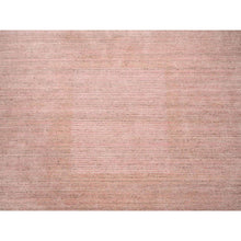 Load image into Gallery viewer, 8&#39;2&quot;x10&#39; Coral Pink Modern Design Hand Loomed Soft, Velvety Plush Wool Oriental Rug FWR380934
