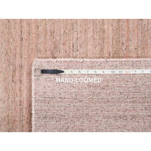 8'2"x10' Coral Pink Modern Design Hand Loomed Soft, Velvety Plush Wool Oriental Rug FWR380934