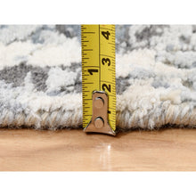 Load image into Gallery viewer, 3&#39;x5&#39; The Honeycomb Hand Knotted Gray Wool and Silk Award Winning Design Oriental Rug FWR380994