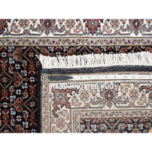 Load image into Gallery viewer, 2&#39;5&quot;x20&#39; Rich Black Herati With All Over Design Luxurious Wool 175 KPSI Hand Knotted Oriental XL Runner Rug FWR381180