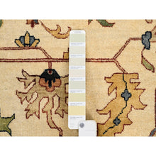 Load image into Gallery viewer, 12&#39;x15&#39;4&quot; Hand Knotted Beige Antiqued Heriz Re-Creation with Large Medallion Design Soft Pliable Wool Oriental Oversized Rug FWR381348