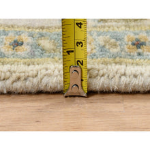 Load image into Gallery viewer, 4&#39;1&quot;x6&#39; Ivory, Karajeh Design, Soft and Pure Wool, Hand Knotted, Oriental Rug FWR381756