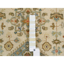 Load image into Gallery viewer, 2&#39;7&quot;x9&#39;9&quot; Ivory, Karajeh Design, Soft Pure Wool, Hand Knotted, Oriental Runner Rug FWR381990