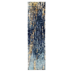 Denim Oriental Rug, Carpets, Handmade, Montana USA.