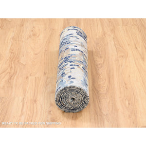 Denim Oriental Rug, Carpets, Handmade, Montana USA.