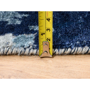 Denim Oriental Rug, Carpets, Handmade, Montana USA.
