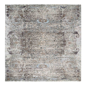 Gray Oriental Rug, Carpets, Handmade, Montana USA.