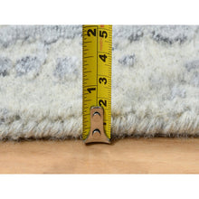 Load image into Gallery viewer, 12&#39;x15&#39;2&quot; Gray, Wool And Plant Based Silk, Tone On Tone Transitional Erased Design, Jacquard Hand Loomed, Oriental, Oversized Rug FWR382824