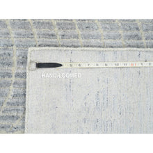 Load image into Gallery viewer, 12&#39;x15&#39;2&quot; Gray, Wool And Plant Based Silk, Tone On Tone Transitional Erased Design, Jacquard Hand Loomed, Oriental, Oversized Rug FWR382824