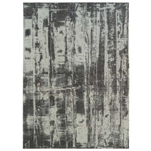 Load image into Gallery viewer, 12&#39;x18&#39;1&quot; Charcoal Black, Modern Design, Jacquard Hand Loomed, Wool and Plant Based Silk, Tone On Tone, Oriental, Oversized Rug FWR382926