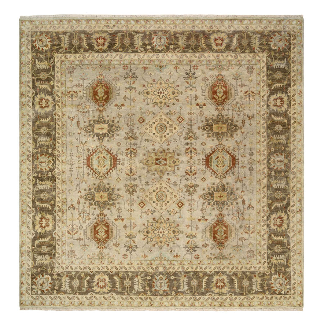 Gray Oriental Rug, Carpets, Handmade, Montana USA.