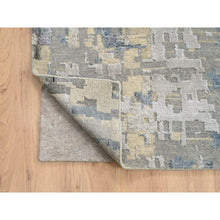 Load image into Gallery viewer, 12&#39;x17&#39;9&quot; Gray, Wool and Silk Hand Knotted, Modern Abstract Design, Oversized Oriental Rug FWR383370