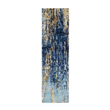 Load image into Gallery viewer, Denim Oriental Rug, Carpets, Handmade, Montana USA.