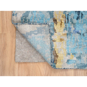 Denim Oriental Rug, Carpets, Handmade, Montana USA.
