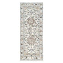 Load image into Gallery viewer, Ivory Oriental Rug, Carpets, Handmade, Montana USA.