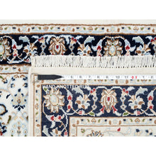 Load image into Gallery viewer, 2&#39;8&quot;x8&#39;3&quot; Ivory, Nain All Over Flower Design 250 KPSI Wool Hand Knotted, Runner Oriental Rug FWR383934