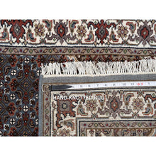 Load image into Gallery viewer, 2&#39;6&quot;x26&#39; Gray, Tabriz Mahi with Fish Medallion Design, 175 KPSI Wool Hand Knotted, XL Runner Oriental Rug FWR384534