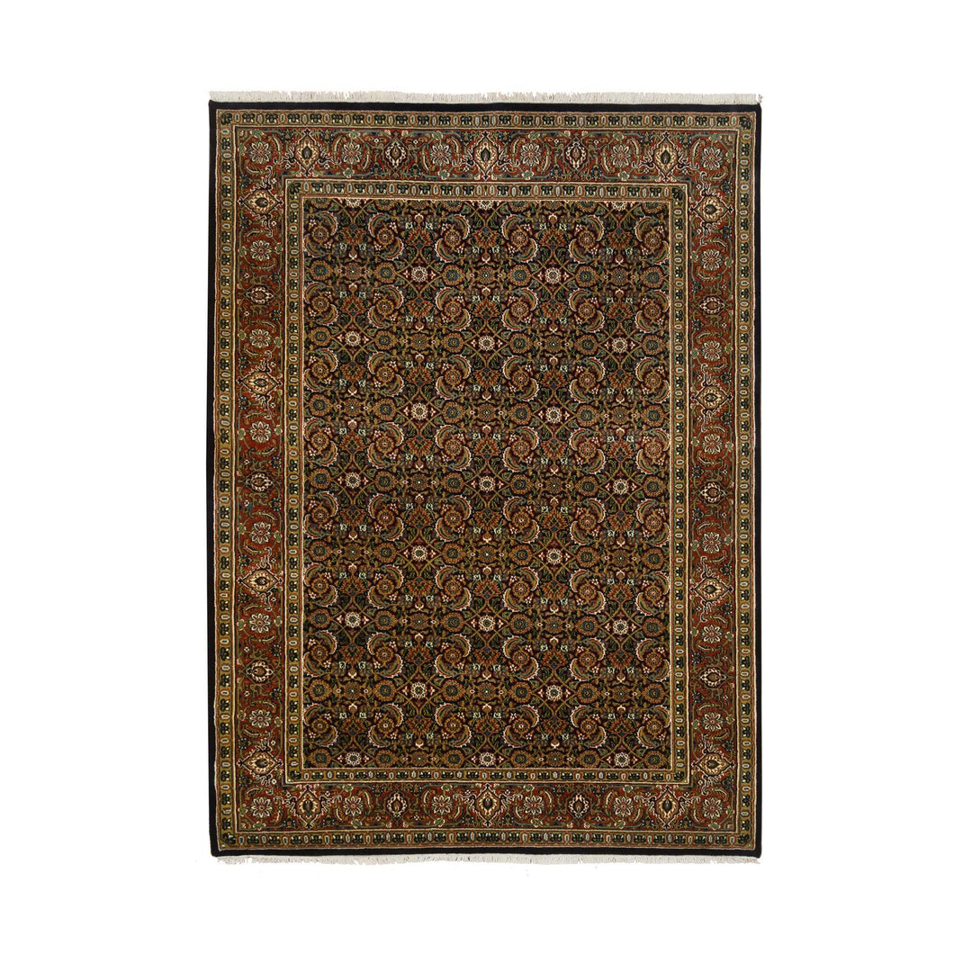 Navy Oriental Rug, Carpets, Handmade, Montana USA.