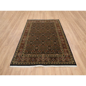 Navy Oriental Rug, Carpets, Handmade, Montana USA.