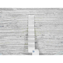 Load image into Gallery viewer, 2&#39;6&quot;x9&#39;9&quot; Gray Modern Hand Knotted Hand Spun Undyed Natural Wool Runner Oriental Rug FWR384840