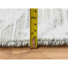 Load image into Gallery viewer, 2&#39;6&quot;x9&#39;9&quot; Gray Modern Hand Knotted Hand Spun Undyed Natural Wool Runner Oriental Rug FWR384840