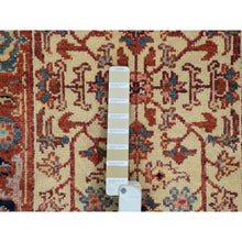 Load image into Gallery viewer, 2&#39;5&quot;x19&#39;10&quot; Ivory, Hand Knotted Heriz Revival with Medallion Design, Thick and Plush Pure Wool, XL Runner Oriental Rug FWR385200