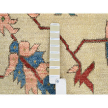 Load image into Gallery viewer, 11&#39;9&quot;x17&#39;10&quot; Navy Blue, Pliable Wool Hand Knotted, Heriz Revival with Medallion Design, Oversized Oriental Rug FWR385464