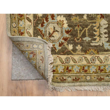 Load image into Gallery viewer, 12&#39;x18&#39; Light Gray, Hand Knotted Karajeh Design with Tribal Medallions, Pure Wool Oriental Oversize Rug FWR386010