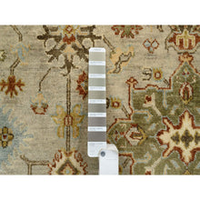 Load image into Gallery viewer, 12&#39;x18&#39; Light Gray, Hand Knotted Karajeh Design with Tribal Medallions, Pure Wool Oriental Oversize Rug FWR386010