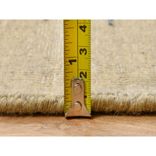 Load image into Gallery viewer, 12&#39;2&quot;x12&#39;2&quot; Gold Brown, Silk With Textured Wool Hand Knotted, Transitional Sarouk, Square Oriental Rug FWR386640