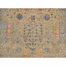 Load image into Gallery viewer, 4&#39;1&quot;x6&#39;2&quot; Almond Brown, Hand Knotted Cypress Tree Design, Silk With Textured Wool, Oriental Rug FWR386724