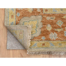 Load image into Gallery viewer, 9&#39;1&quot;x11&#39;9&quot; Tan Color, Oushak Design Supple Collection, Thick and Plush Pure Wool Hand Knotted, Oriental Rug FWR386880