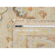 Load image into Gallery viewer, 9&#39;1&quot;x11&#39;9&quot; Tan Color, Oushak Design Supple Collection, Thick and Plush Pure Wool Hand Knotted, Oriental Rug FWR386880