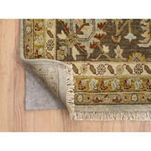 Load image into Gallery viewer, 12&#39;1&quot;x17&#39;1&quot; Light Gray, Hand Knotted Karajeh Design with Tribal Medallions, Soft Wool, Oversized Oriental Rug FWR386952