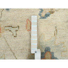 Load image into Gallery viewer, 13&#39;10&quot;x18&#39; Light Cream, Soft Wool Hand Knotted, Oushak with Floral Design Supple Collection Thick and Plush, Oversized Oriental Rug FWR387180