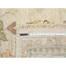 Load image into Gallery viewer, 13&#39;10&quot;x18&#39; Light Cream, Soft Wool Hand Knotted, Oushak with Floral Design Supple Collection Thick and Plush, Oversized Oriental Rug FWR387180