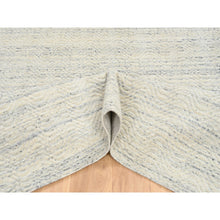 Load image into Gallery viewer, 5&#39;10&quot;x9&#39; Beige, Variegated Textured Modern Design, Natural Wool Hand Loomed, Oriental Rug FWR387636