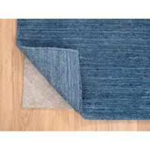 Load image into Gallery viewer, 5&#39;x7&#39;1&quot; Denim Blue, Hand Loomed, Tone on Tone, Modern Design Soft and Plush Wool, Oriental Rug FWR387696