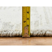 Load image into Gallery viewer, 14&#39;x19&#39;9&quot; Light Gray, Hand Spun Undyed Natural Wool, Hand Knotted, Modern Design, Oversized Oriental Rug FWR388272