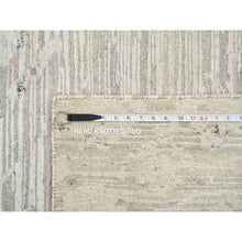 Load image into Gallery viewer, 14&#39;x19&#39;9&quot; Light Gray, Hand Spun Undyed Natural Wool, Hand Knotted, Modern Design, Oversized Oriental Rug FWR388272