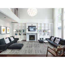Load image into Gallery viewer, 12&#39;x18&#39;3&quot; Light Gray, Hand Knotted, Modern Design, Hand Spun Undyed Natural Wool, Oversized Oriental Rug FWR388284