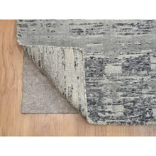 Load image into Gallery viewer, 12&#39;x18&#39;3&quot; Light Gray, Hand Knotted, Modern Design, Hand Spun Undyed Natural Wool, Oversized Oriental Rug FWR388284
