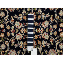 Load image into Gallery viewer, 2&#39;7&quot;x16&#39;4&quot; Midnight Blue, Hand Knotted, Nain with Flower Medallion Design, 250 KPSI, Wool, Oriental XL Runner Rug FWR388428