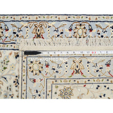 Load image into Gallery viewer, 2&#39;7&quot;x14&#39; Ivory, Hand Knotted Nain with All Over Flower Design, 250 KPSI Wool, Runner Oriental Rug FWR388440