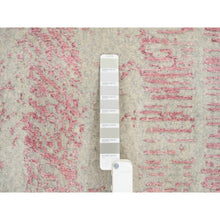 Load image into Gallery viewer, 9&#39;x11&#39;9&quot; Rose Pink, Jacquard Hand Loomed All Over Design, Wool and Art Silk, Oriental Rug FWR388854