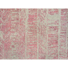 Load image into Gallery viewer, 2&#39;6&quot;x8&#39; Rose Pink, All Over Design Wool and Art Silk, Jacquard Hand Loomed, Runner Oriental Rug FWR388866