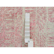 Load image into Gallery viewer, 2&#39;6&quot;x8&#39; Rose Pink, Jacquard Hand Loomed, All Over Design Wool and Art Silk, Runner Oriental Rug FWR388872