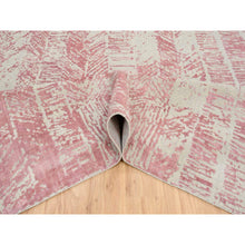 Load image into Gallery viewer, 11&#39;10&quot;x17&#39;10&quot; Rose Pink, All Over Design Wool and Art Silk, Jacquard Hand Loomed, Oversized Oriental Rug FWR389016