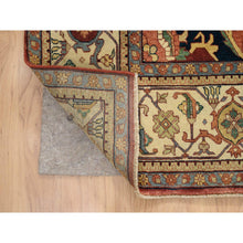 Load image into Gallery viewer, 10&#39;x14&#39;1&quot; Terracotta Red, Antiqued Fine Heriz Re-Creation, Densely Woven Natural Dyes, Hand Spun Wool Hand Knotted, Oriental Rug FWR389520