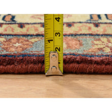 Load image into Gallery viewer, 10&#39;x14&#39;1&quot; Terracotta Red, Antiqued Fine Heriz Re-Creation, Densely Woven Natural Dyes, Hand Spun Wool Hand Knotted, Oriental Rug FWR389520